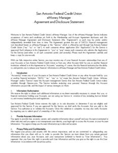 Mariner360 Agreement and Disclosure Statement