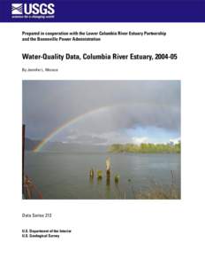 Water-Quality Data, Columbia River Estuary, [removed]