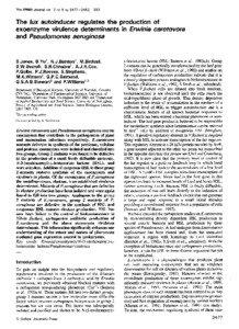 The EMBO Journal vol.12 no.6 pp[removed], 1993  autoinducer regulates the production of