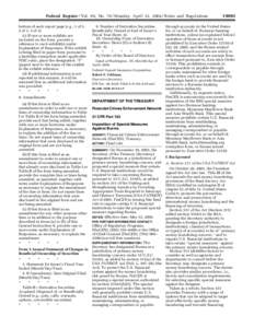 Federal Register / Vol. 69, No[removed]Monday, April 12, [removed]Rules and Regulations bottom of each report page (e.g., 1 of 3, 2 of 3, 3 of 3). (c) If one or more exhibits are included on the form, provide a reference to 