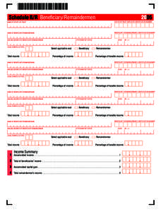 1  Schedule B/R Beneficiary/Remaindermen 2005