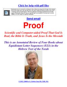 Scientific and Computer-aided Proof That God Is Real, the Bible Is Truth, and Jesus Christ Is the Messiah