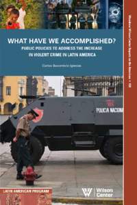 LATIN AMERICAN PROGRAM  WHAT HAVE WE ACCOMPLISHED? PUBLIC POLICIES TO ADDRESS THE INCREASE IN VIOLENT CRIME IN LATIN AMERICA
