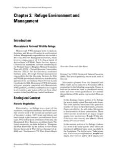 Chapter 3: Refuge Environment and Management  Chapter 3: Refuge Environment and Management  Introduction