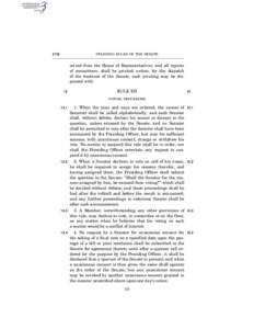 ø12¿  STANDING RULES OF THE SENATE ceived from the House of Representatives, and all reports of committees, shall be printed, unless, for the dispatch