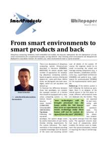 SmartProducts  Whitepaper March[removed]From smart environments to