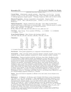 Oxide minerals / Nesosilicates / Zircon / Thorite / Aeschynite- / Betafite / Allanite / Euxenite / Pegmatite / Matter / Chemistry / Crystallography