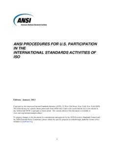 Reference / American National Standards Institute / International Organization for Standardization / ANSI C / Standardization / International Electrotechnical Commission / ASC X9 / ISO/TC 68 / Standards organizations / Measurement / Evaluation