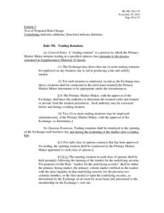 SR-ISE[removed]November 19, 2014 Page 40 of 45 Exhibit 5 Text of Proposed Rule Change