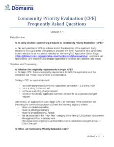    	
      Community	
  Priority	
  Evaluation	
  (CPE)	
  