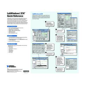 LabWindows/CVI Quick Reference - National Instruments