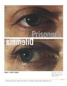 [RLH] Fontanals-Cisneros, Ella. Rafael Lozano-Hemmer’, The Prisoner’s Dilemma, 2008, Frontpage and p.70-71 