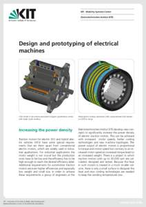 KIT - Mobility Systems Center Elektrotechnisches Institut (ETI) Design and prototyping of electrical machines