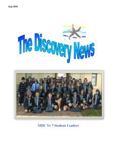 Sept[removed]MDC Yr 7 Student Leaders Newsletter No. 3, 2010