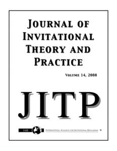 2008 Volume 14 Journal of Invitational Theory and