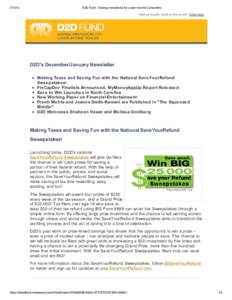 [removed]D2D Fund - Savings Innovations for Lower-Income Consumers Having trouble reading this email? Click here.