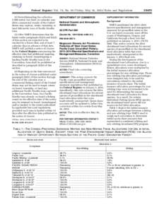 Federal Register / Vol. 79, No[removed]Friday, May 16, [removed]Rules and Regulations (2) Notwithstanding the collective 5,000 metric ton limit, in calendar year 2014 commercial vessels of the United States may capture, reta