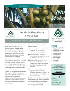 Papa Ola Lokahi  Makali‘i 2014 Niu Maka