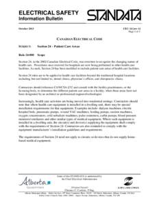 ELECTRICAL SAFETY Information Bulletin October 2013 CEC-24 [rev-1] Page 1 of 1