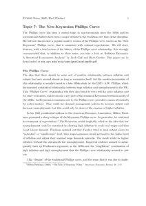 Economic theories / Unemployment / Monetary policy / Phillips curve / NAIRU / Stagflation / Keynesian economics / Monetary inflation / Potential output / Economics / Macroeconomics / Inflation