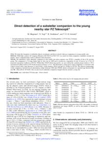 Direct detection of a substellar companion to the young nearby star PZTelescopii