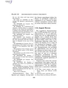 Adjournment sine die / Conditional adjournment / Quorum / Concurrent resolution / Recorded vote / President pro tempore of the United States Senate / Parliament of Singapore / Adjournment / United States House of Representatives / Parliamentary procedure / Government / Principles