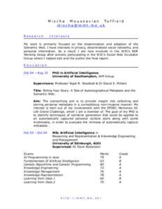 World Wide Web / Resource Description Framework / Ontology / Linked data / Distributed social network / Nigel Shadbolt / FOAF / Semantic Web / Information / Computing