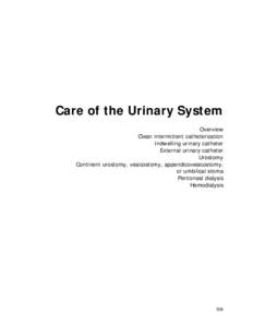 Care of the Urinary System