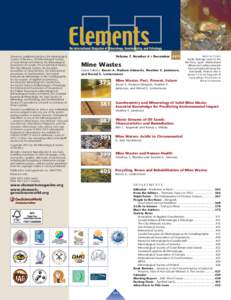 Chemistry / Mineralogy / Elements: An International Magazine of Mineralogy /  Geochemistry /  and Petrology / International Mineralogical Association / Geophysics / Geology / Geochemistry / Petrology