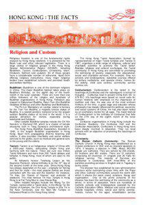 Hong Kong Fact Sheets - Religion and Custom