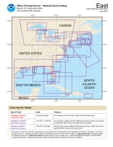 Nautical chart / Cape Sable / Gulf of Mexico / Cape Canaveral / Georges Bank / Gulf Coast of the United States / Mercator projection / Mississippi River / Gulf of Maine / Geography of the United States / Outer Banks / Cape Hatteras