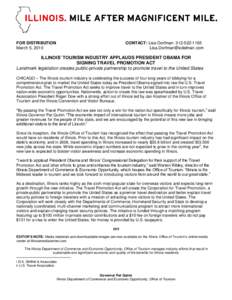 2009 Illinois Travel Guide/Page 1  FOR DISTRIBUTION March 5, 2010  CONTACT: Lisa Dorfman: [removed]