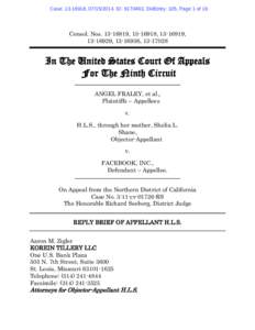 Case: , , ID: , DktEntry: 105, Page 1 of 16  Consol. Nos, , , , , In The United States Court Of Appeals