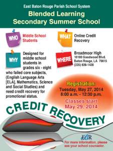 2014 Summer School Credit Recovery Poster.indd