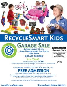 RecycleSmart Kids Garage Sale Poster