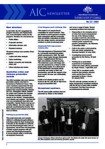 AIC newsletter [no.22, 2005]