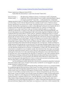 Southern Campaign American Revolution Pension Statements & Rosters Pension Application of Benjamin Harris W5295 Transcribed and annotated by C. Leon Harris. Revised 3 March[removed]State of Georgia } Walton County }