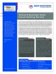 Oracle E-Business Suite Cloud Hosting Service