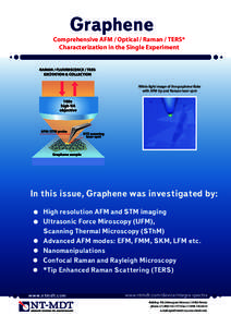 Graphene Comprehensive AFM / Optical / Raman / TERS* Characterization in the Single Experiment White light image of the graphene flake with AFM tip and Raman laser spot