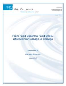 Food desert / Economy of the United States / Grocery store / Census tract / Urban decay / Walmart / Dow Jones Industrial Average