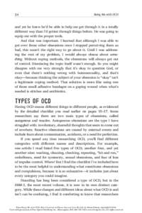 24  Being Me with OCD and yet he knew he’d be able to help me get through it in a totally different way than I’d gotten through things before. He was going to