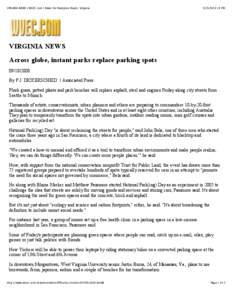 VIRGINIA NEWS | WVEC.com | News for Hampton Roads, Virginia:18 PM VIRGINIA NEWS Across globe, instant parks replace parking spots