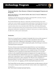 Science / Academia / Knowledge / Academic literature / Scientific method / Peer-to-peer / Advisory Council on Historic Preservation / National Historic Preservation Act / Technical peer review / Historic preservation / National Register of Historic Places / Peer review