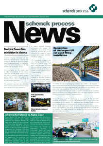 News Schenck Process UK, Customer and Client Newsletter, Summer 2013 schenck process  Positive PowerGen