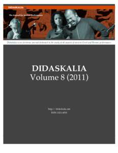 1st millennium BC / Theatre / Literature / Douglass Parker / Satyr play / Lysistrata / Euripides / Didaskalia / Greek Theatre of Syracuse / Aristophanes / Barrie Kosky / Hecuba