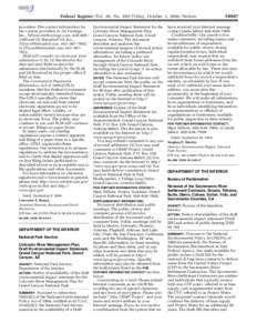 Federal Register / Vol. 69, No[removed]Friday, October 1, [removed]Notices providers. The contact information for the current providers is: (1) Verisign, Inc., [removed], 410–691– 2100 and (2) Betrusted US,