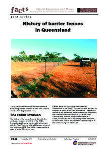 History of barrier fences in Queensland (NR&MQld)