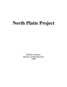 NORTH PLATTE PROJ. DRAFT 2