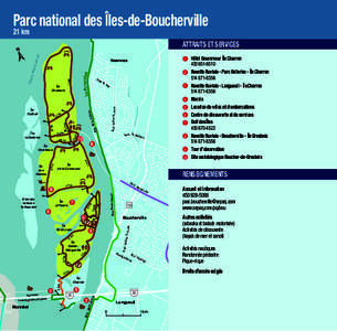 Parc national des Îles-de-Boucherville 21 km a u re  nt