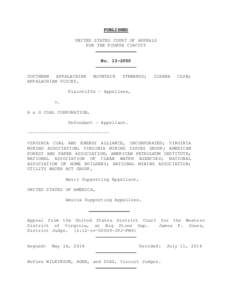 PUBLISHED UNITED STATES COURT OF APPEALS FOR THE FOURTH CIRCUIT No[removed]